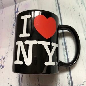 Black I Love NY ceramic Mug with I Heart NY Logo